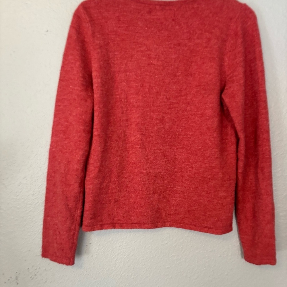 Purnell Women's Wool Blend Red‎ Long Sleeve Crewneck Sweater Small Outdoor Cozy - Picture 7 of 12